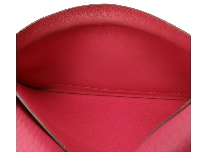 Hermès Portafoglio Lungo Azap Combine Chevre Hermes Rosa - vista 7