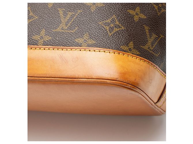Louis Vuitton Vintage Monogramm Canvas Alma PM Handtasche Braun - Ansicht 10