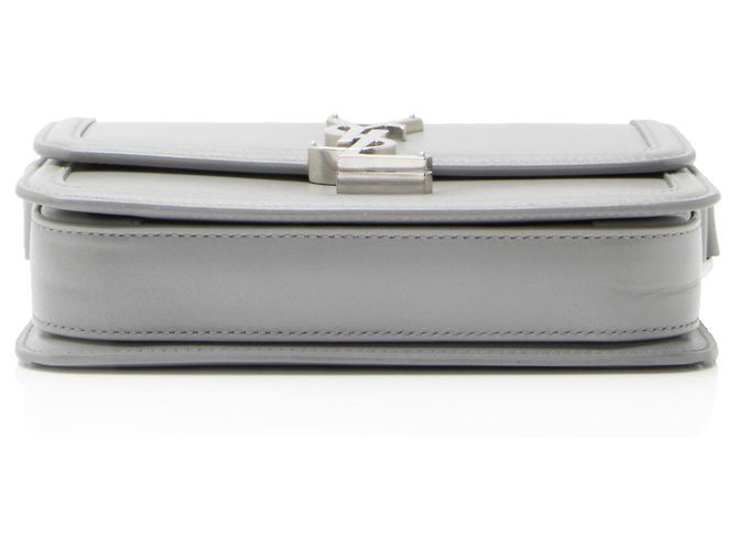Saint Laurent Smooth Calfskin Small Solferino Shoulder Bag Gris - vue 4