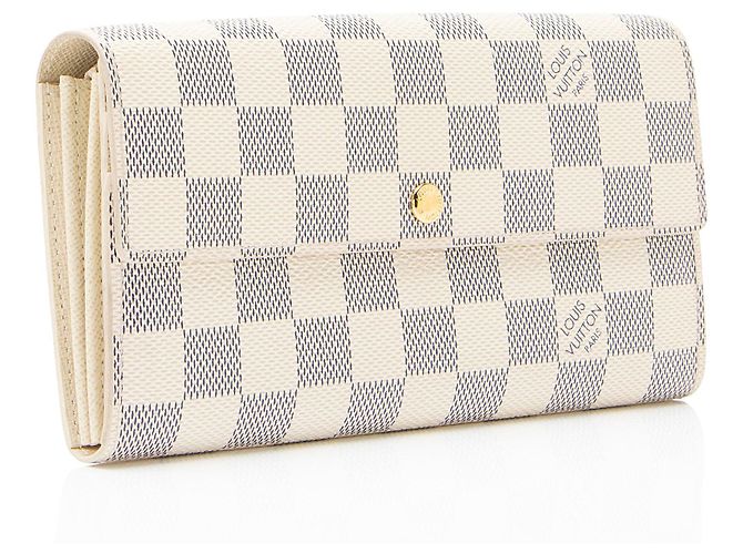Portafoglio Sarah Damier Azur Louis Vuitton Blu - vista 2