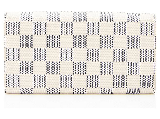 Portafoglio Sarah Damier Azur Louis Vuitton Blu - vista 3