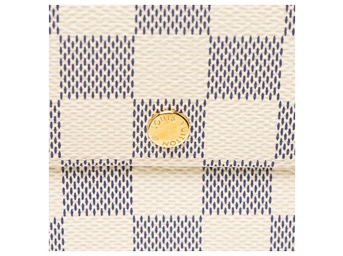 Portafoglio Sarah Damier Azur Louis Vuitton Blu - vista 7