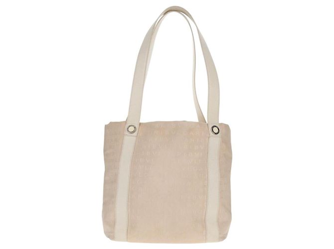 Bulgari Bvlgari Logomania Canvas Beige - vista 2