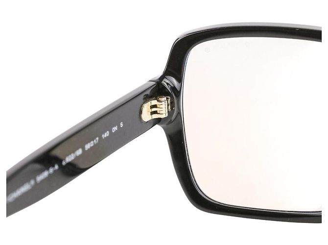 Chanel Square Shape Sunglasses Black - view 10