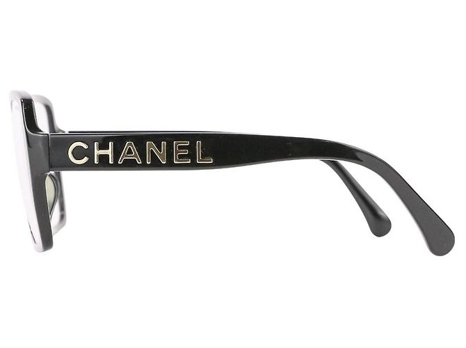 Chanel Square Shape Sunglasses Black - view 6
