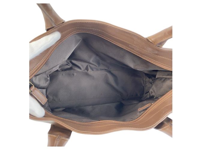Gucci GG Canvas Leder Tragetasche Braun - Ansicht 9