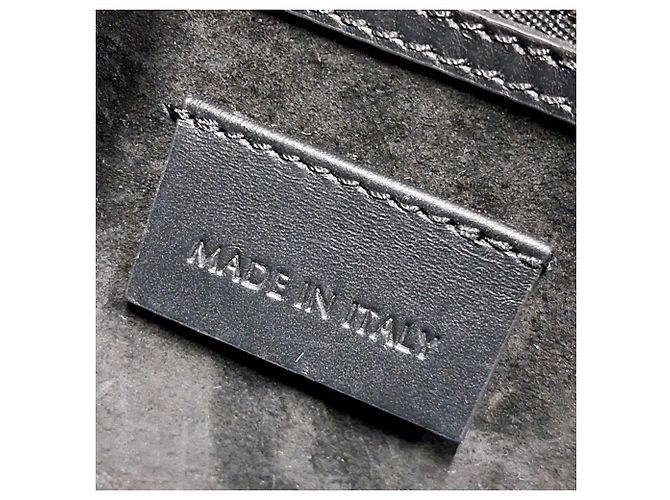 Pochette Piatta Heroine Studded in Pelle Nera di Alexander McQueen Nero - vista 7