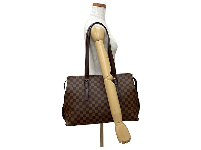 Borsa Tote Damier Chelsea Louis Vuitton Marrone - vista 5