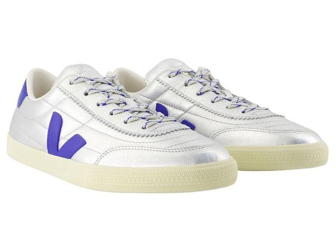 Sneakers Panenka - Veja - Pelle - Argento Metallico - vista 2