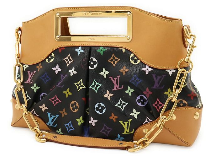 Borsa Louis Vuitton Monogram Judy GM Nero - vista 2