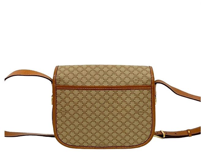 Céline Borsa a Spalla in PVC Macadam Blazon di CELINE Marrone - vista 4