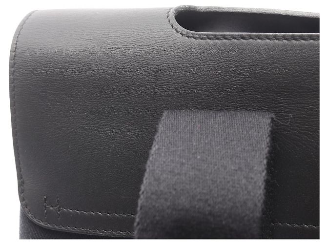 Borsa in pelle Hermès Valparaiso PM Nera Nero - vista 8