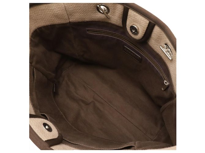 Chanel Deauville Medium Tote Bag Braun Beige - Ansicht 5