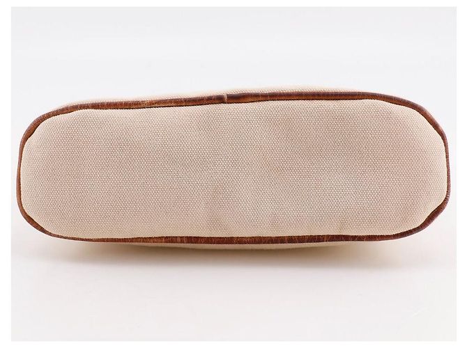 Hermès Hermes Bolide20 Canvas Pouch Brown Beige - view 10