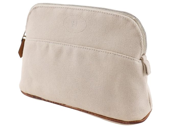 Hermès Hermes Bolide20 Canvas Pouch Brown Beige - view 2