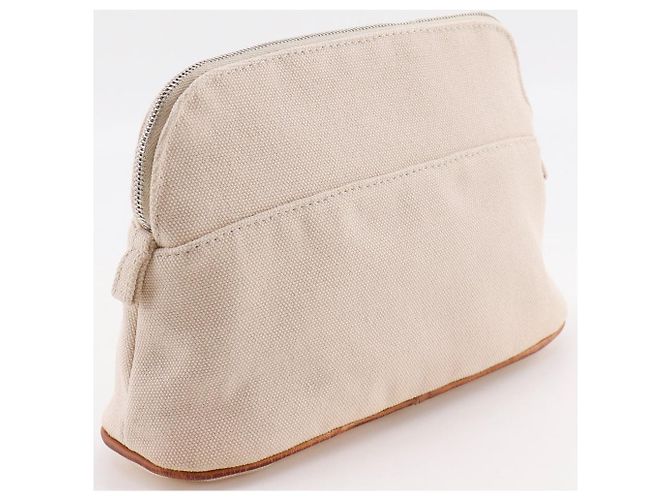Hermès Hermes Bolide20 Canvas Pouch Brown Beige - view 3