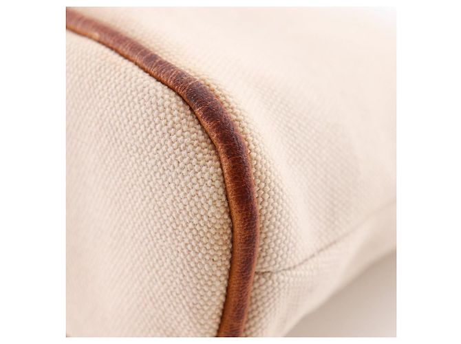 Hermès Hermes Bolide20 Canvas Pouch Brown Beige - view 6