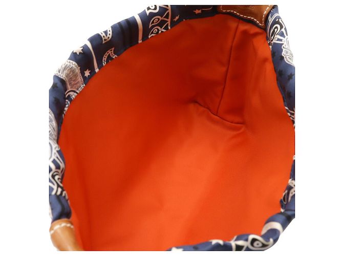 Pochette in seta Fourbi20 di Hermès Blu - vista 4