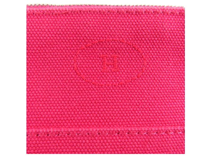 Neceser mini mini de algodón Hermès Bolide Rosa - vista 6
