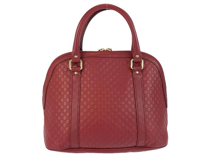 Borsa a mano in pelle Microguccissima di Gucci Rosso - vista 2