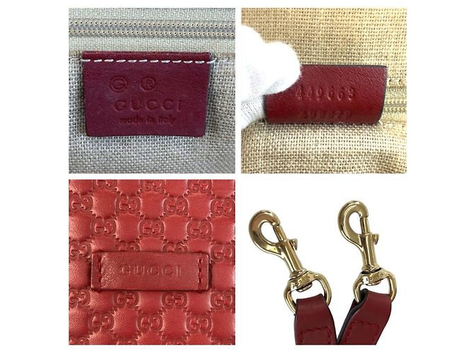 Borsa a mano in pelle Microguccissima di Gucci Rosso - vista 3