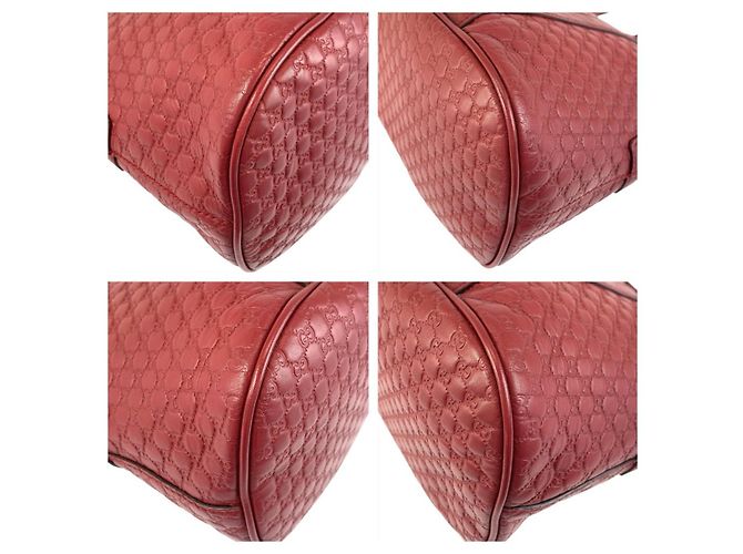 Borsa a mano in pelle Microguccissima di Gucci Rosso - vista 4