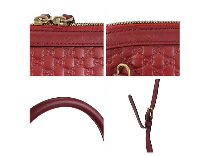 Borsa a mano in pelle Microguccissima di Gucci Rosso - vista 5