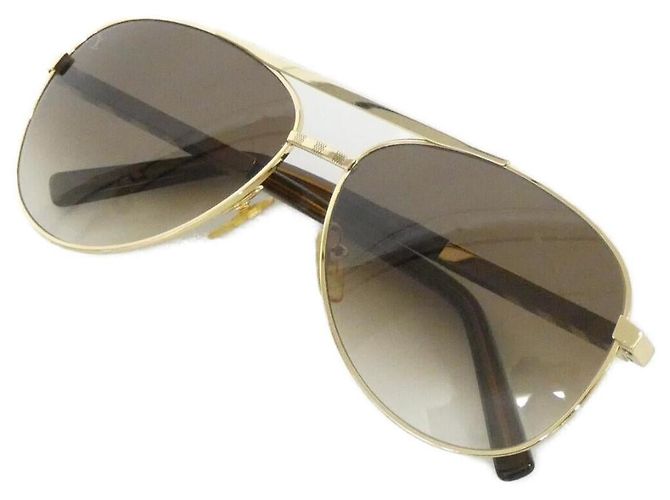 Occhiali da sole Attitude Pilot Louis Vuitton D'oro Metallico - vista 2