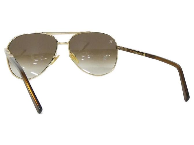 Occhiali da sole Attitude Pilot Louis Vuitton D'oro Metallico - vista 3