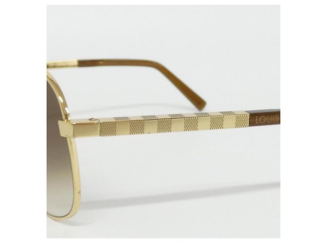 Occhiali da sole Attitude Pilot Louis Vuitton D'oro Metallico - vista 4