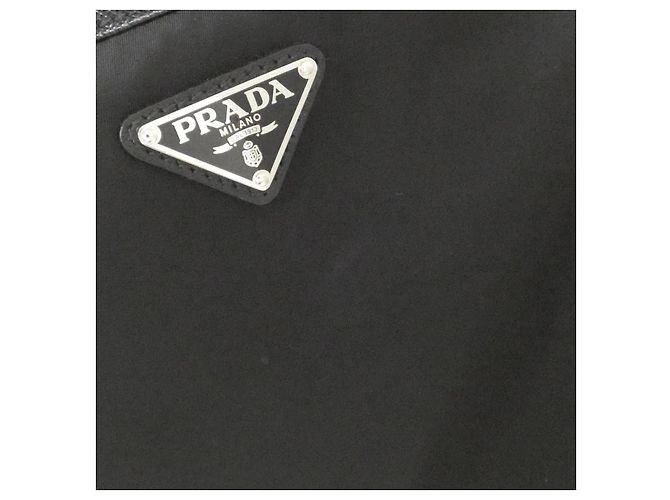 Borsa a Spalla Prada 2VH118 in Tessuto Saffiano Nero - vista 5