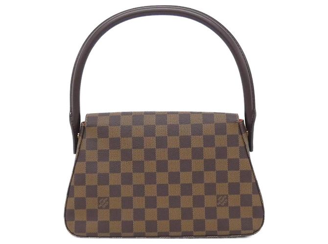 Borsa a Spalla Mini Looping Damier Louis Vuitton Marrone - vista 2