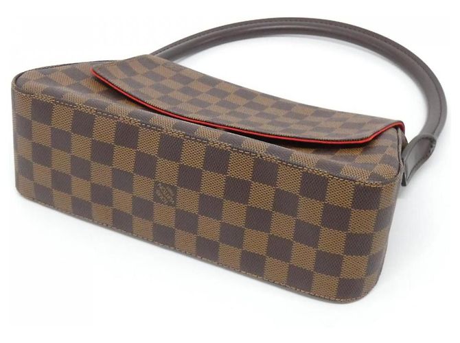 Borsa a Spalla Mini Looping Damier Louis Vuitton Marrone - vista 3