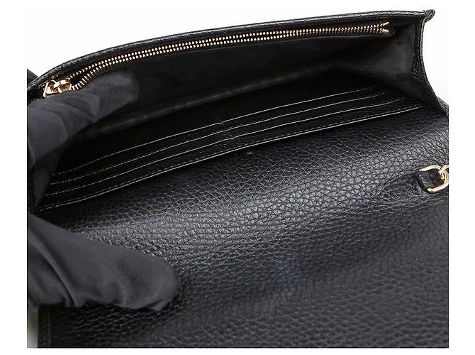 Gucci Interlocking Soho Chain Shoulder Crossbody Bag Nero - vista 10