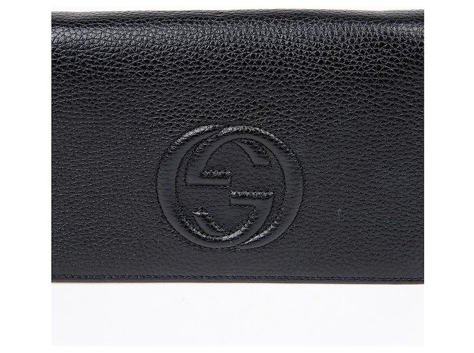 Gucci Interlocking Soho Chain Shoulder Crossbody Bag Nero - vista 3