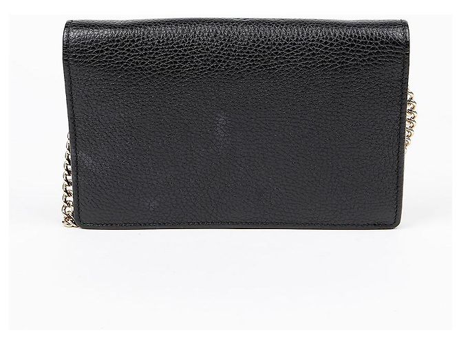 Gucci Interlocking Soho Chain Shoulder Crossbody Bag Nero - vista 4