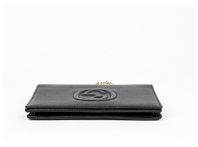 Gucci Interlocking Soho Chain Shoulder Crossbody Bag Nero - vista 6