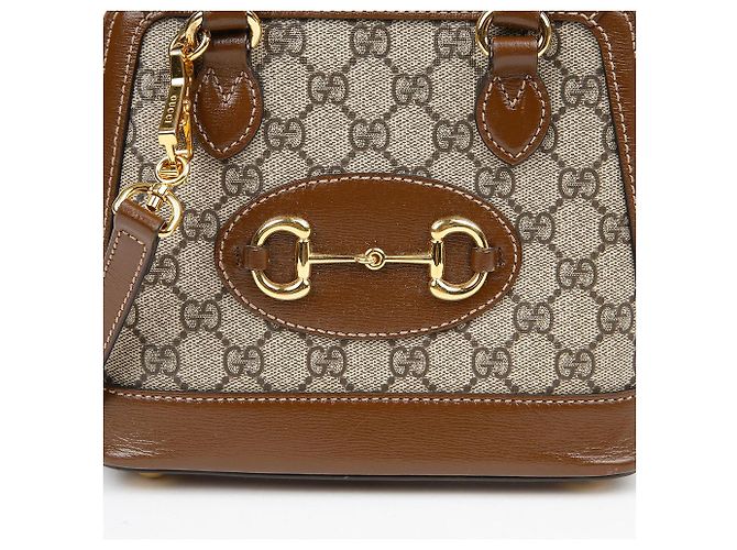 Gucci Mini borsa a spalla Horsebit Marrone - vista 3