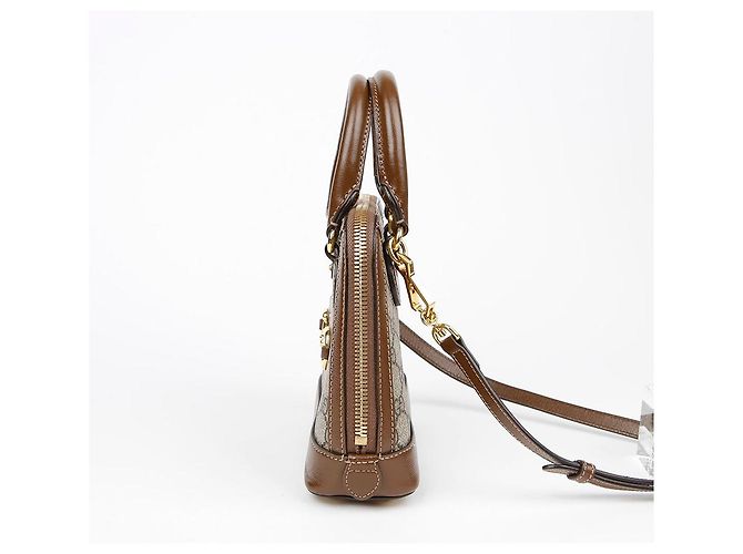 Gucci Mini borsa a spalla Horsebit Marrone - vista 5