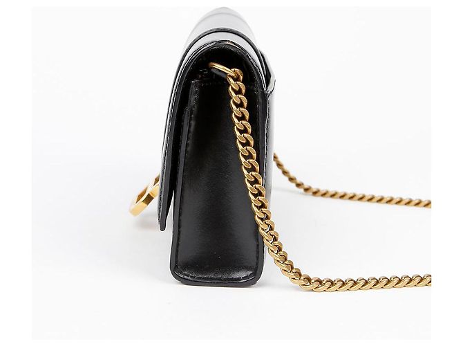 Balenciaga Borsa a tracolla con catena Hourglass Nero - vista 5