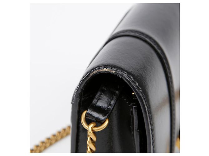 Balenciaga Borsa a tracolla con catena Hourglass Nero - vista 7