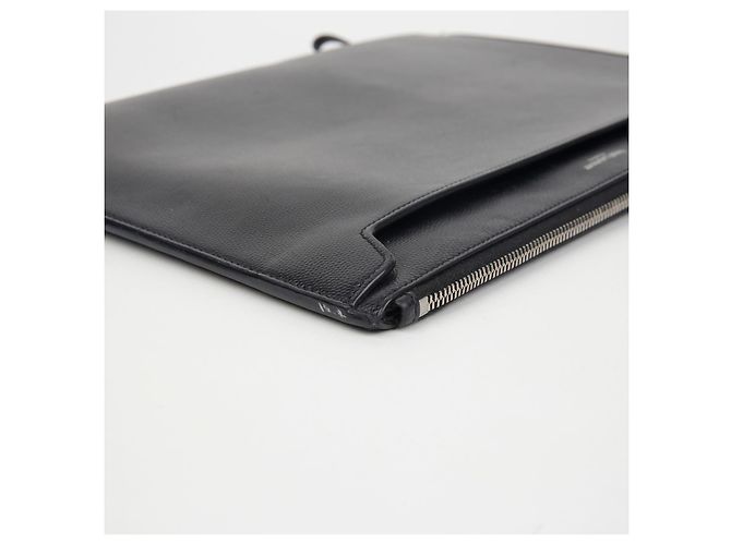 Saint Laurent Clutch porta tablet Catherine Nero - vista 10