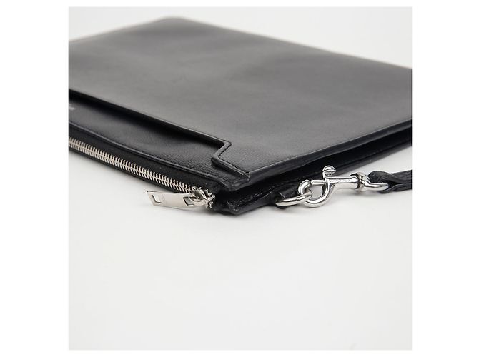 Saint Laurent Clutch porta tablet Catherine Nero - vista 11