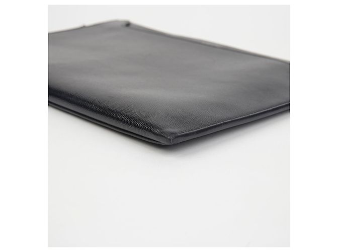 Saint Laurent Clutch porta tablet Catherine Nero - vista 9