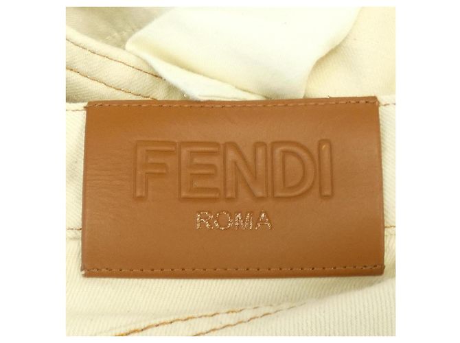 Fendi Baumwolljeans Beige - Ansicht 7