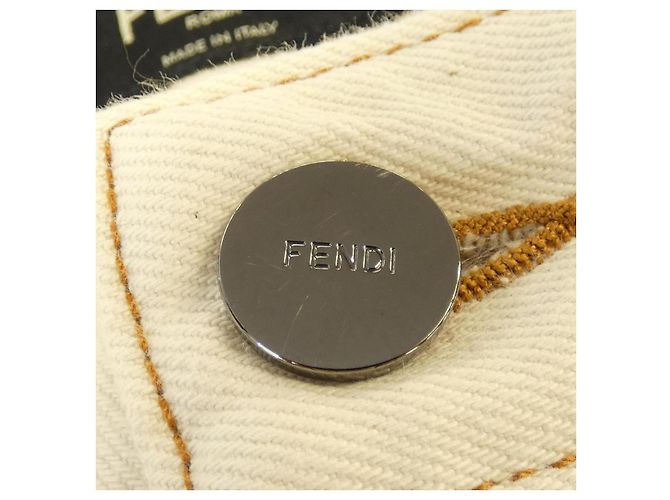 Fendi Baumwolljeans Beige - Ansicht 8