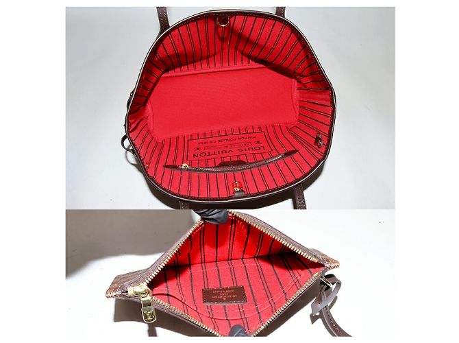 Borsa tote 2 in 1 Neverfull Damier di Louis Vuitton Marrone - vista 4