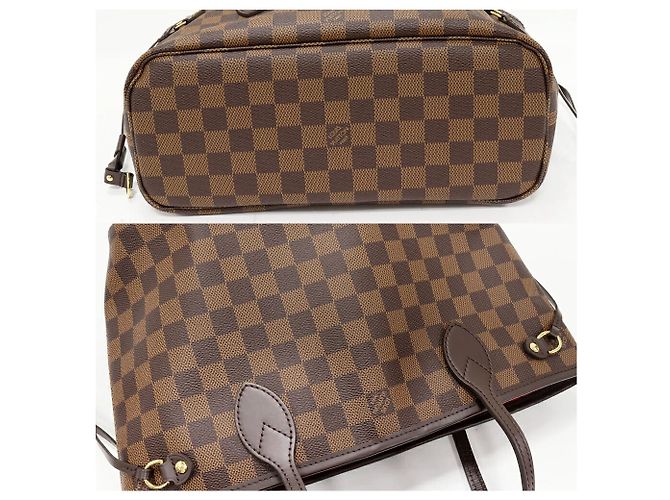 Borsa tote 2 in 1 Neverfull Damier di Louis Vuitton Marrone - vista 6