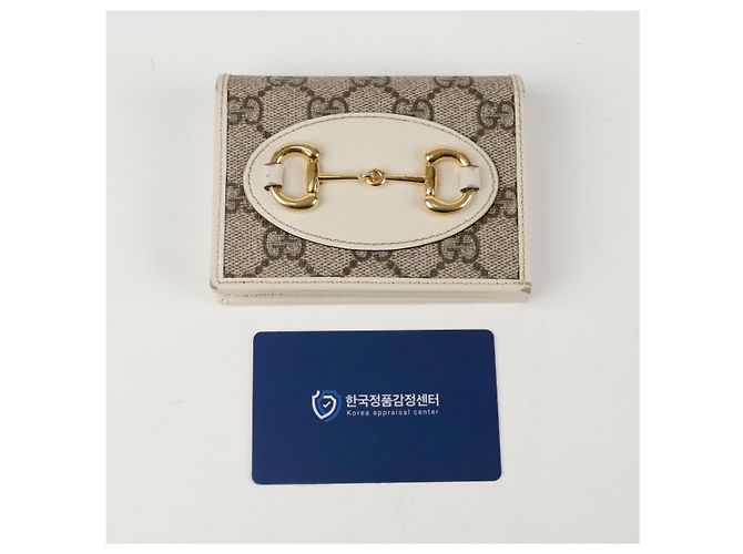 Gucci Tarjetero Horsebit Blanco - vista 11