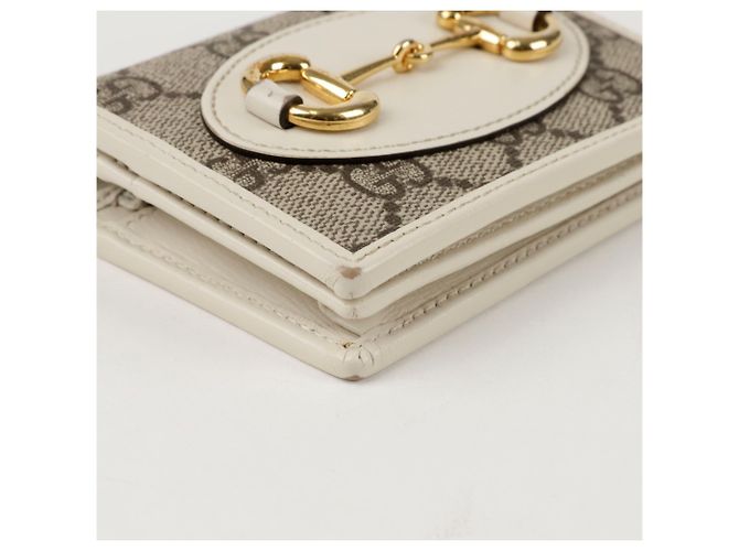 Gucci Tarjetero Horsebit Blanco - vista 4